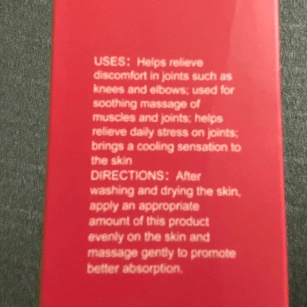 South Moon Flexease Joint Cooling Gel 4.23oz Soothing Muscle Massage Gel Menthol